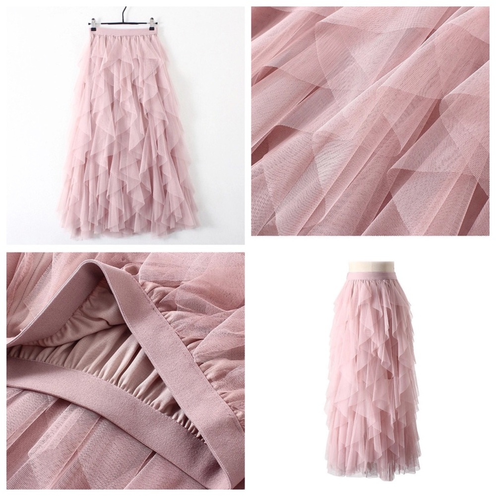 The DESPOINA Sheer Ruffle Skirt - Picture 7 of 8
